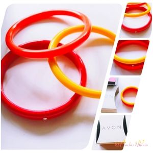 2012 Avon Embellished bangle bracelet set